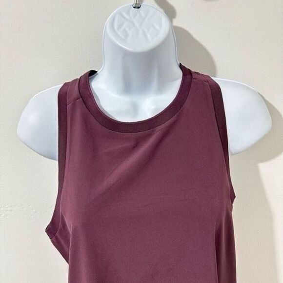 BR standard tank top size XS burgundy A 657 - Picture 2 of 6